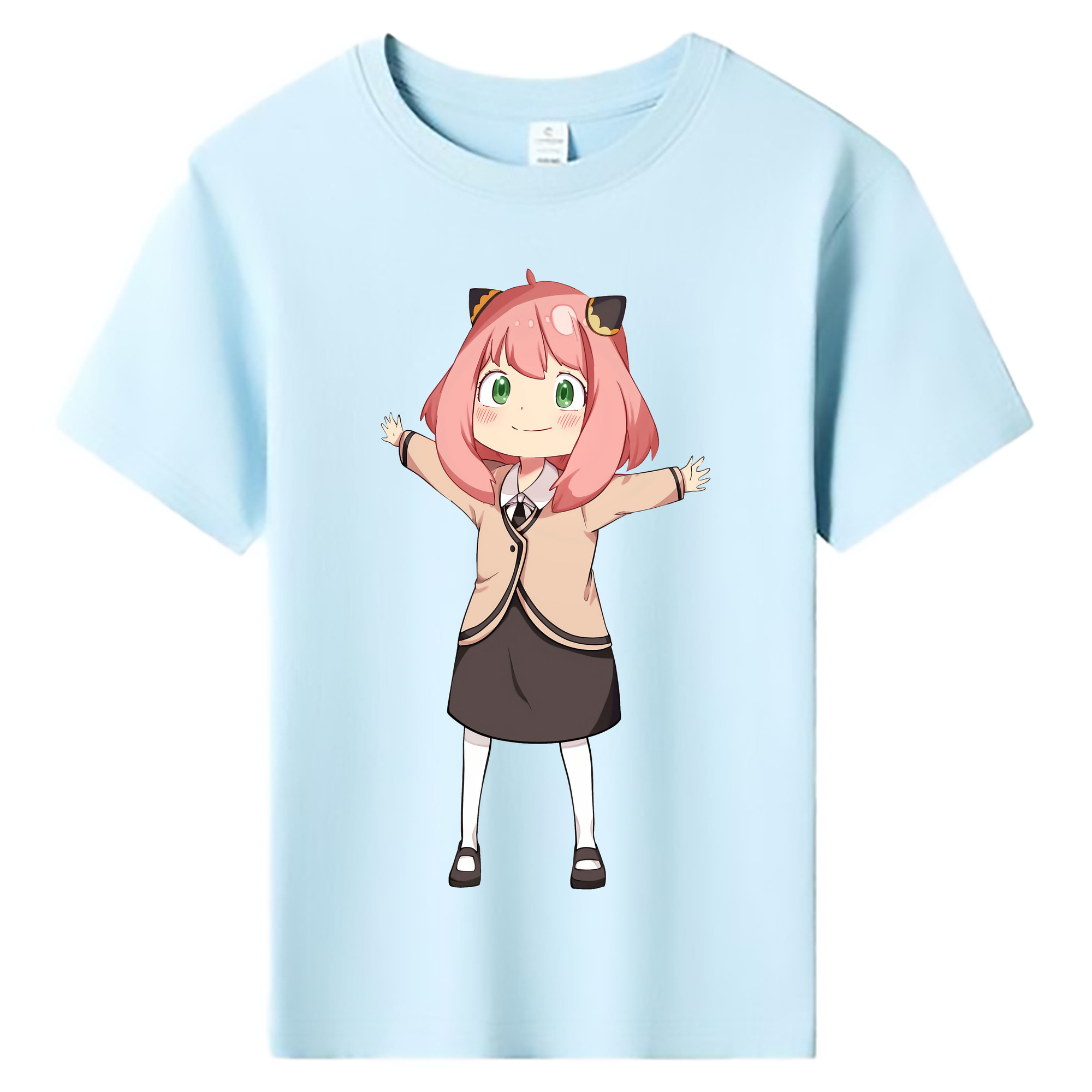 （画像用） SPY×FAMILY间谍家家酒 綿100％キッズTシャツ（フロントプリント）